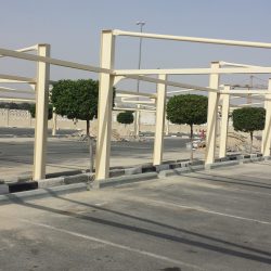 Arab open university car parking shades