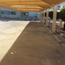 Arab open university car parking shades